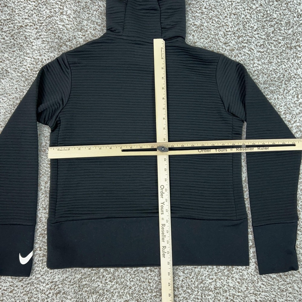 Nike Hoodie Mens Small Black Dri-FIT Pullover Sweatshirt Swoosh Logo Athletic - Picture 7 of 9